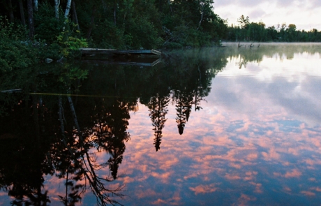 lake in the morning